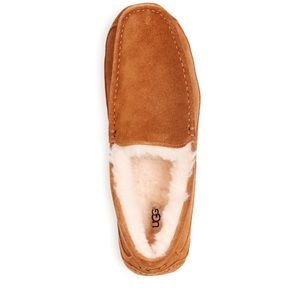 Tan Men's Ascot Moccasin Slippers - USA Size 11